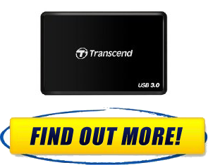 Transcend USB 3.0 Super Speed MultiCard Reader for SD/SDHC/SDXC/MS/CF Cards TSRDF8K Aspects